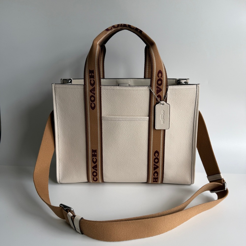Coach Smith Tote Chalk Multi Leather Crossbody Bag CBM10